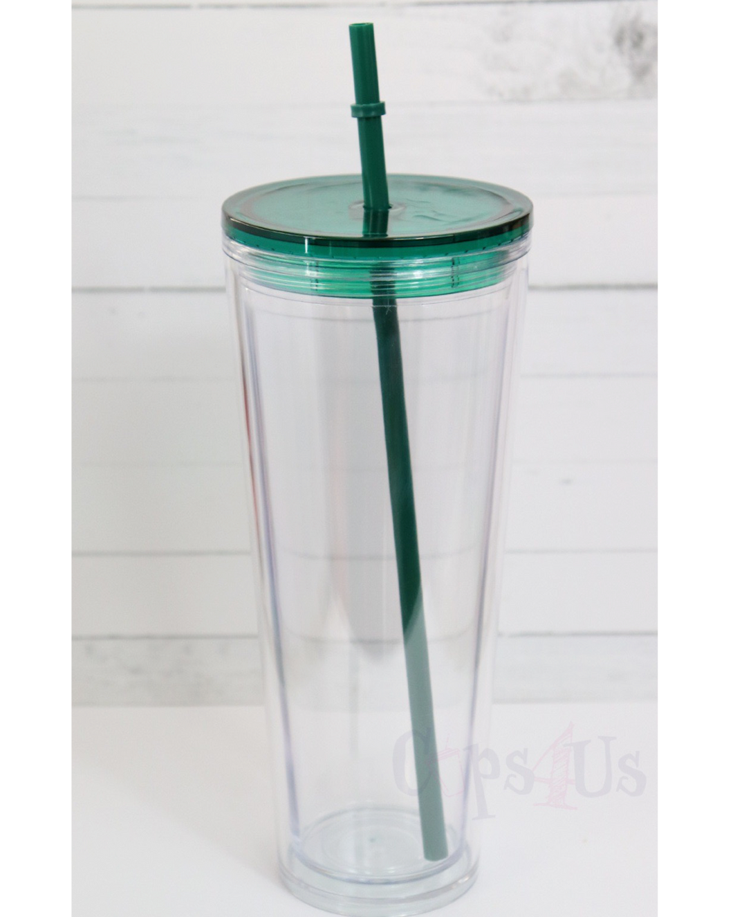 24oz Dupe Double Wall Tumbler - Green lid