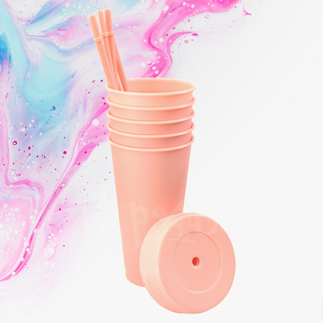 Light Pink Cold Cups 24oz