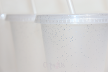 Load image into Gallery viewer, Clear Glitter Cups 16oz

