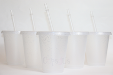 Load image into Gallery viewer, Clear Glitter Cups 16oz
