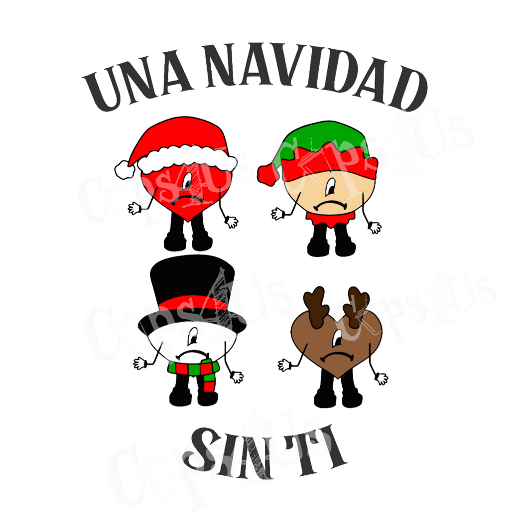Una Navidad Sin Ti SVG/DXF/PNG