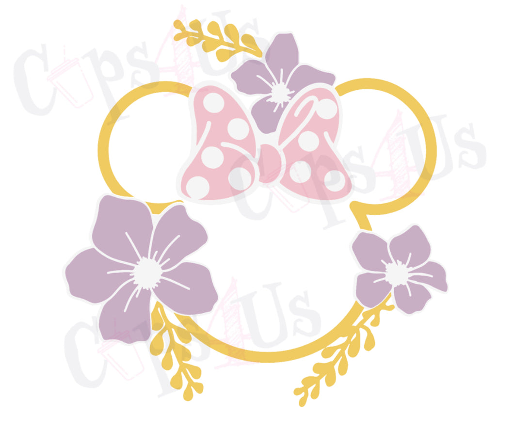Flower Ears SVG/DXF/PNG