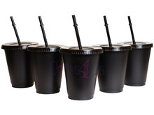 Load image into Gallery viewer, All Black Cold Cups 16oz
