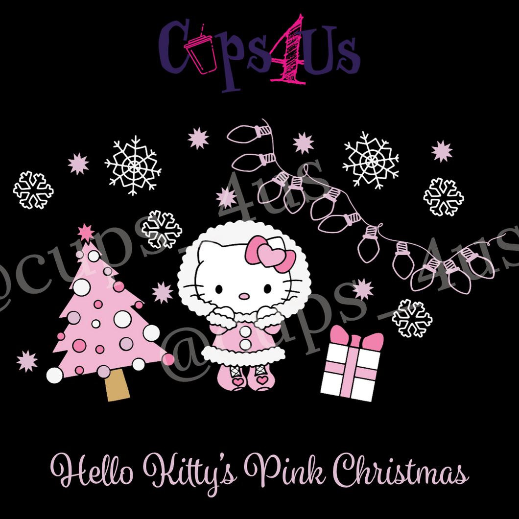 Hello Kitty Pink Xmas SVG/DXF/PNG