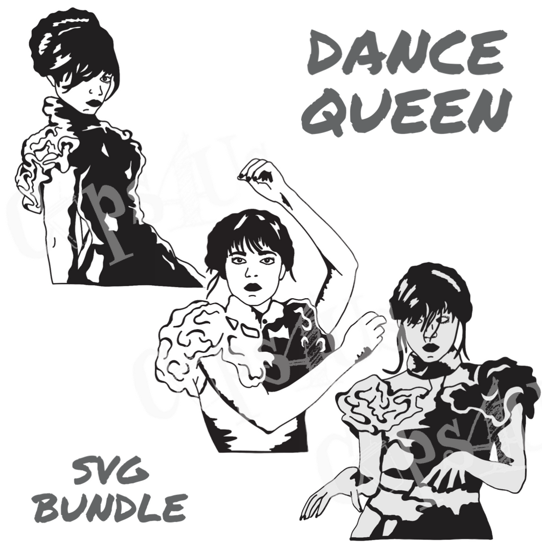 Dance Queen Wednesday SVG/DXF/PNG