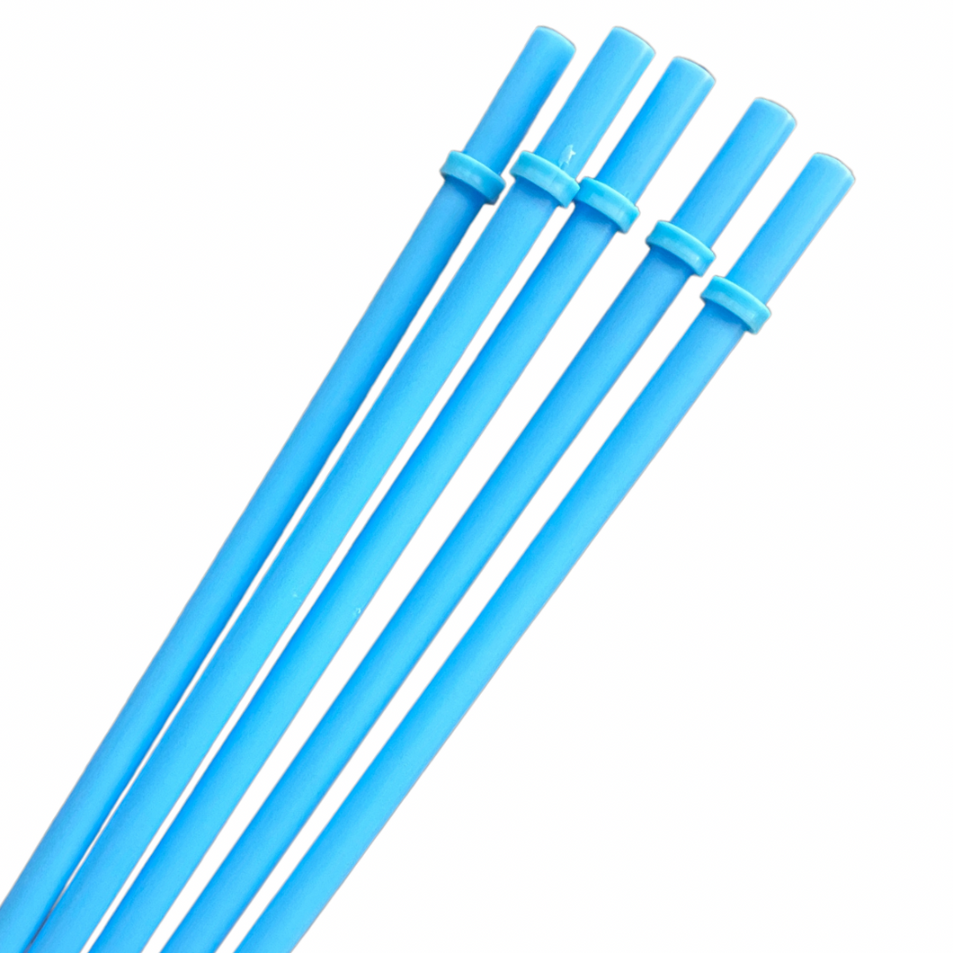 Light Blue Straw - 5 pck