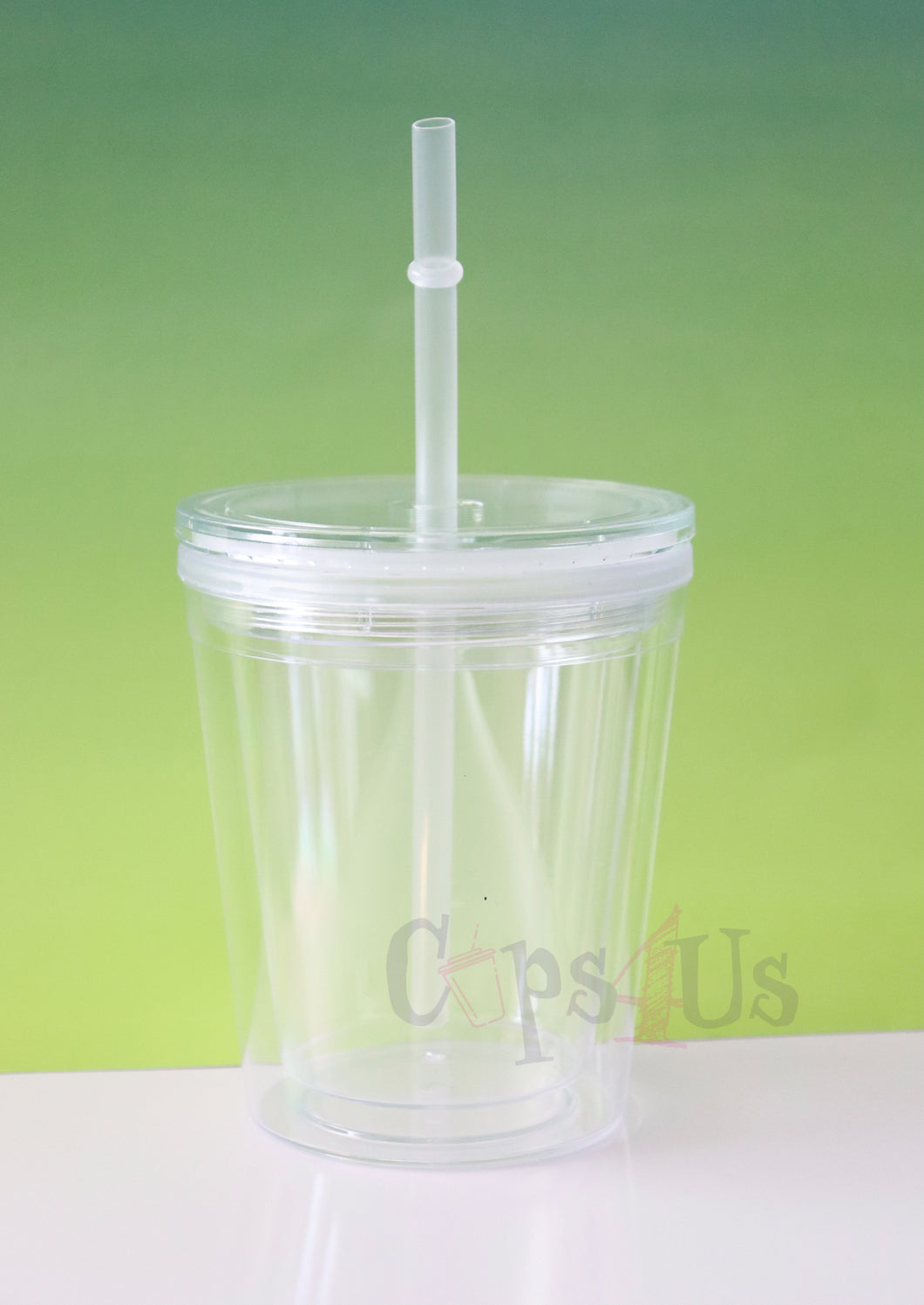 8oz Double Wall Tumbler Clear