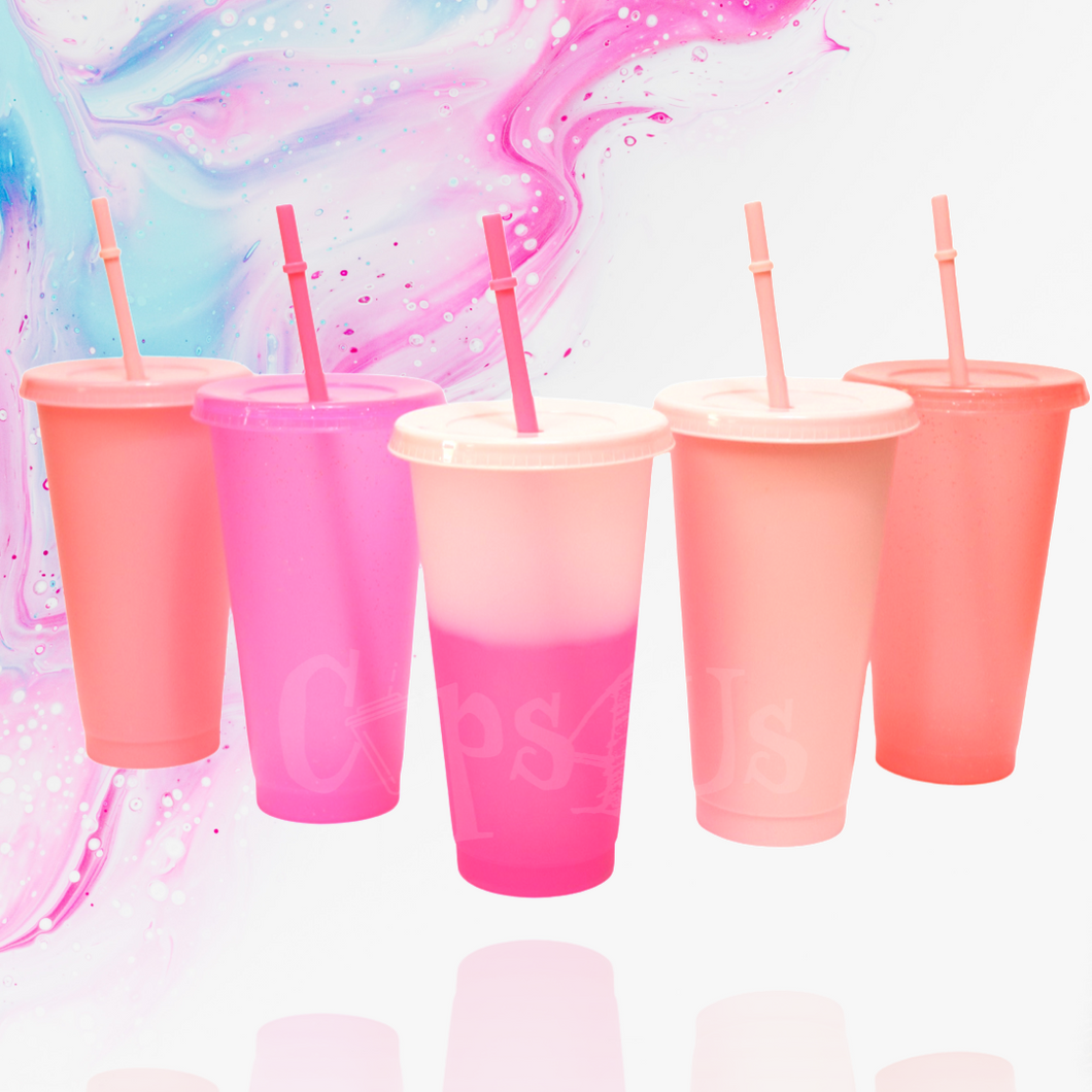 For the Love of Pink Cups 24oz